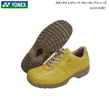 ヨネックス/レディース/ウォーキングシューズ/靴/LC41/LC-41/3.5E/マスタード/パワークッション/YONEX Power Cushion Walking Shoes/