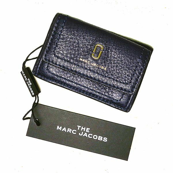 マークジェイコブス 財布（メンズ） 【新品】THE MARC JACOBS☆マーク・ジェイコブス3つ折り財布小さい コンパクト NAVYM0015413