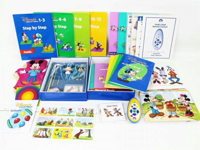 【お値下】未使用多◆ミッキーパッケージ【2016年版/DVD最新版】(シングアロング付）+P玩具付き+DVDメイト◆ディズニー英語システム【中古】ワールドファミリー DWE 英語教材 幼児教材 子供教材 知育教材　914012　DMP007