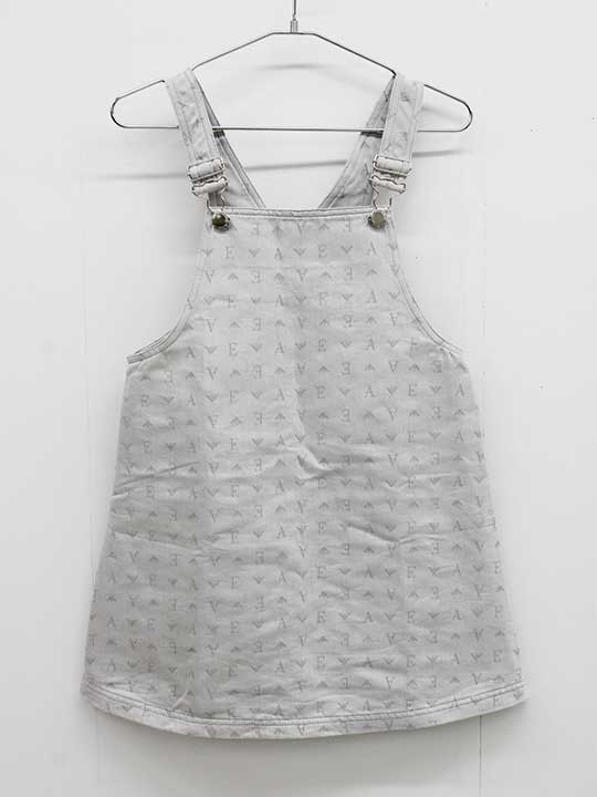 【値下げ!】□エンポリオアルマーニ/EMPORIO ARMANI□142cm ジャンパースカート グレー【中古】子供服 キッズ kids ジュニア 女の子 春夏秋
