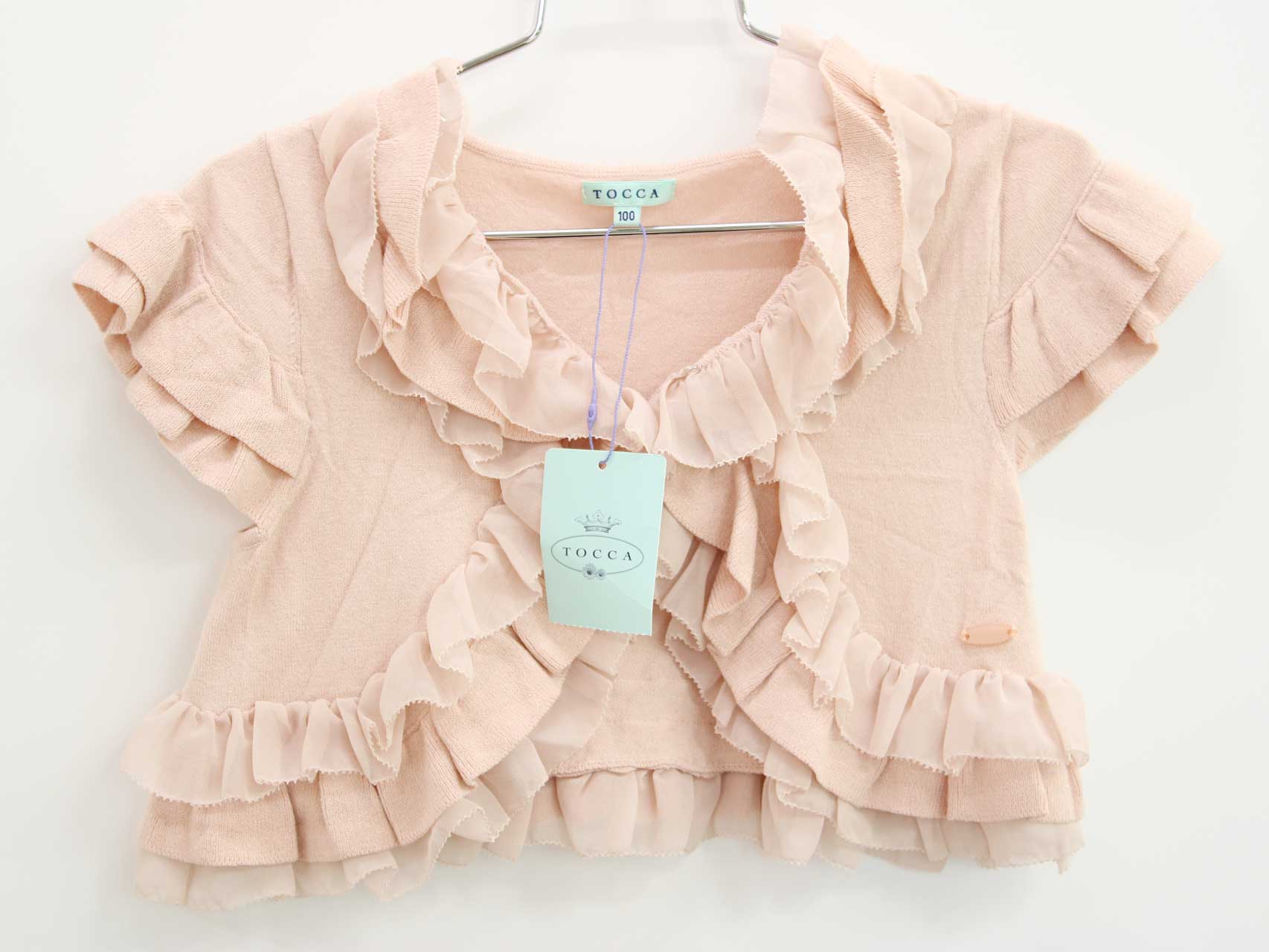 △トッカ/TOCCA BAMBINI△130cm 半袖オフショルダーブラウス/シャツ