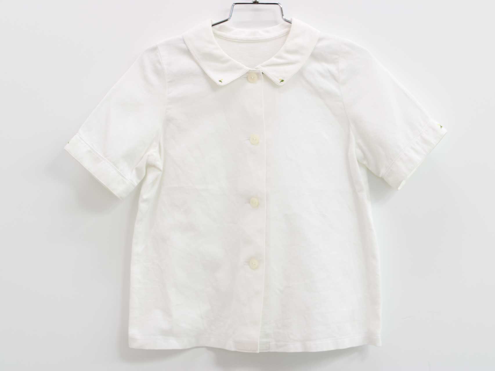 Short Sleeves - □オーダーメイド□ 110cm位 半袖ブラウス 白 フォーマル 受験 説明会 見学会 通塾 お稽古【中古】子供服 キッズ kids 女の子 fml 703052