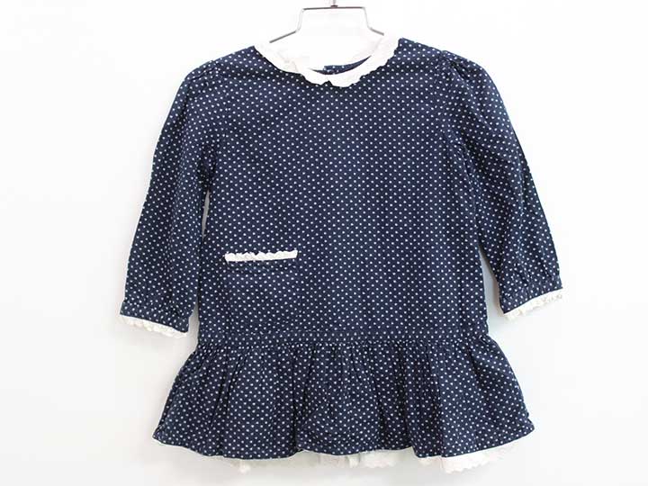Rakuten - 【値下げ!】ラルフローレン 長袖ワンピース 85cm キッズ 女児 緑【中古】 □