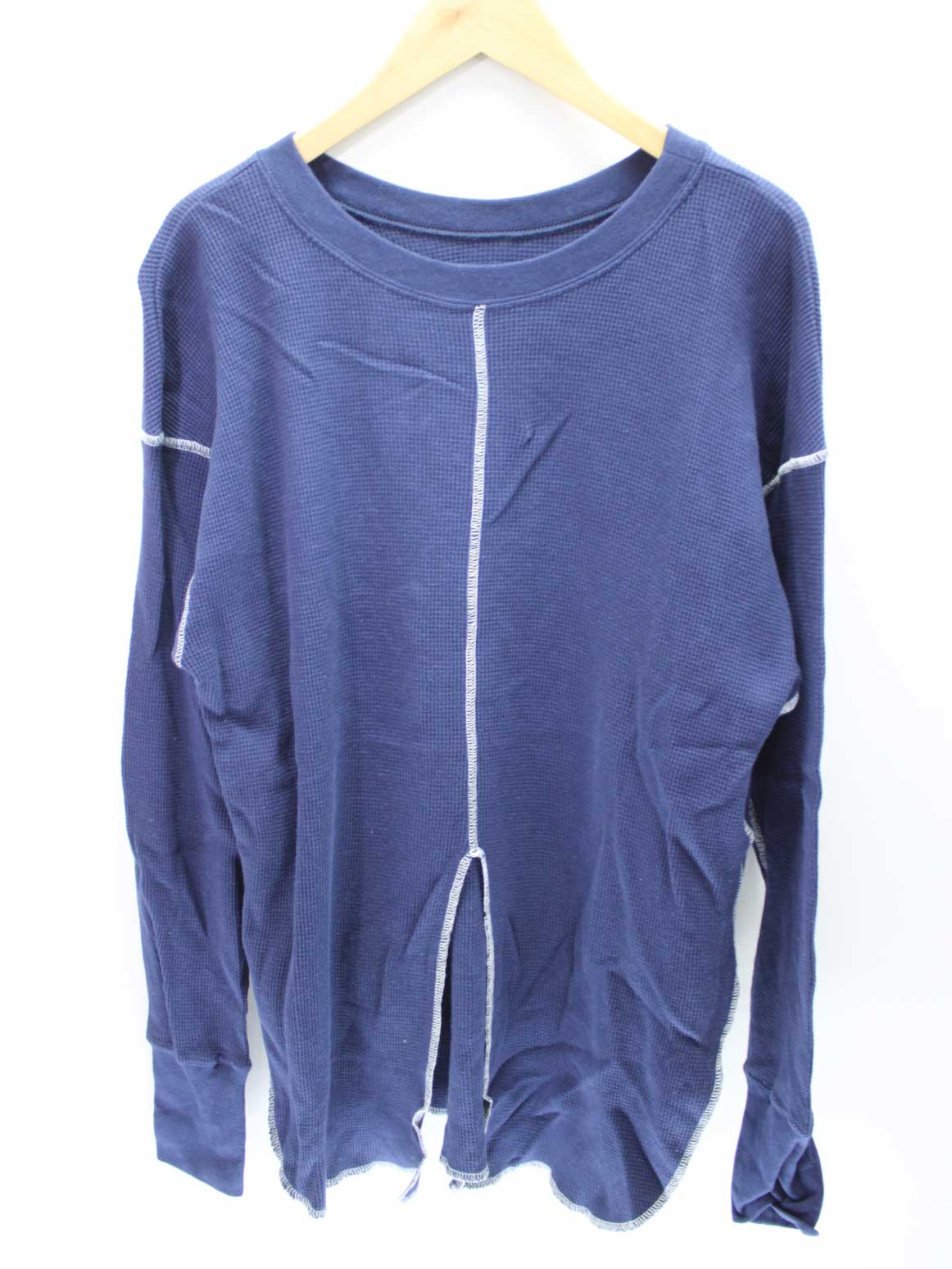 【SALE】コンバーストウキョウ スリットサーマルカットソー レディース ネイビー×ホワイト【中古】♪