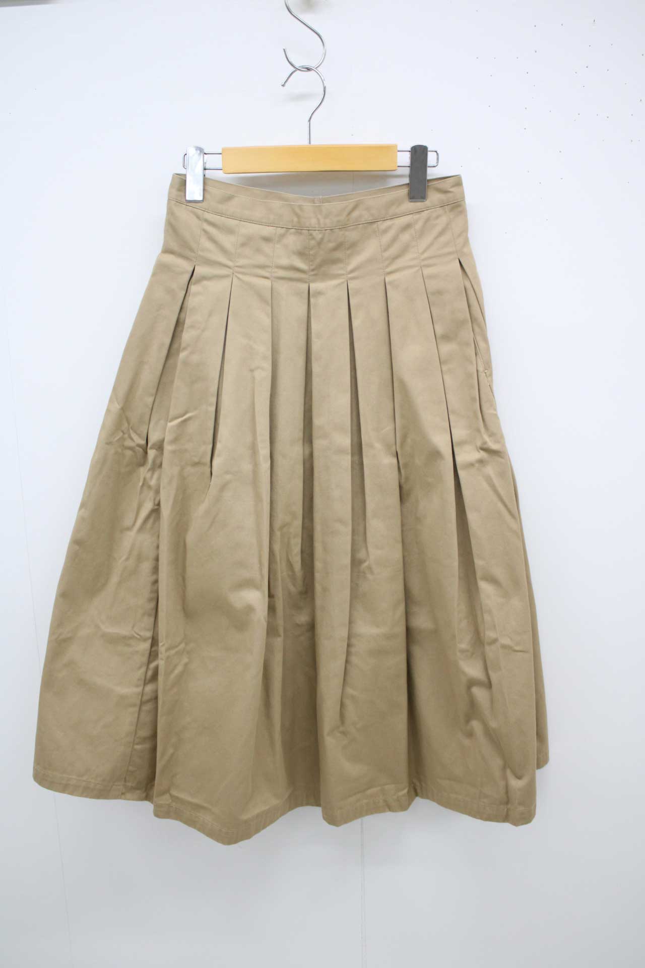 Rakuten - グランママドーター チノプリーツスカート レディース 1 カーキ【中古】♪
