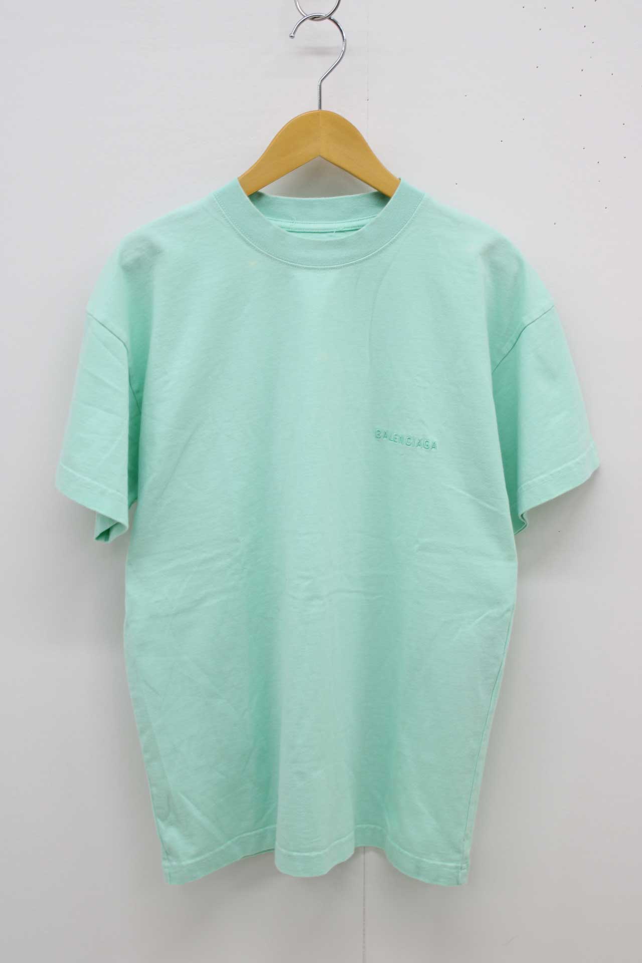 新品同様 BALENCIAGA バレンシアガ Tシャツ カットソー 花柄 ボタニカル フラワー 総柄 半袖 クルーネック トップス マルチカラー S レディース 古着 中古 USED BALENCIAGA】【ポルトガル製】【トップス】バレンシアガ『総柄ロゴ