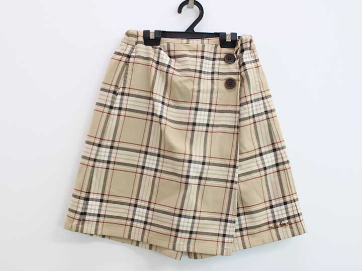 ミキハウス ラップキュロット 110cm キッズ 女児 ベージュ【中古】○