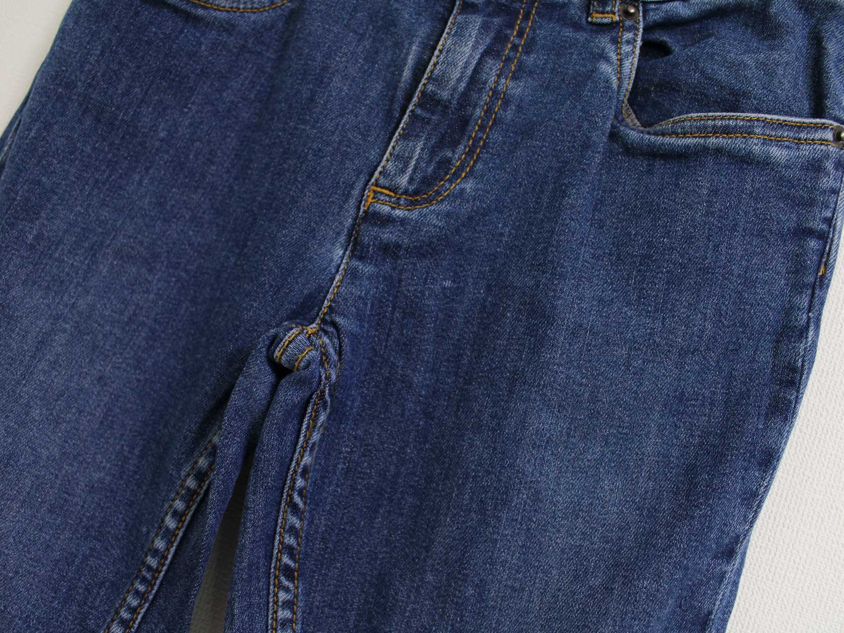 【新規値下げ!】〓ボンポワン/BONPOINT〓140cm ジーンズ/デニムパンツ ブルー 【中古】 子供服 キッズ kids ジュニア 男の子 女の子 春夏秋冬 bottoms 621142