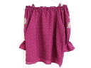 〓アナスイミニ/ANNA SUI mini〓145-155cm 長袖ブラウス ワインレッド×白 肩紐調整可能【中古】子供服 キッズ kids ジュニア 女の子 ...