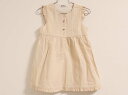【SALE!】〓ファミリア/familiar〓100cm ジャンパースカート ベージュ 【中古】子供服 キッズ kids 女の子 春夏秋 onepi 41205...