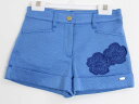 【SALE!】〓トッカ/TOCCA BAMBINI〓110cm ショートパンツ/ハーフパンツ/半ズボン/短パン 青【中古】 子供服 キッズ kids 女の子 春夏 bottoms 412052