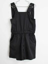 【SALE!】〓組曲/KUMIKYOKU〓130cm サロペット/オーバーオール 黒 【中古】子供服 キッズ kids 女の子 春夏秋 onepi 412052