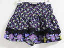 新品 未使用品〓アナスイミニ/ANNA SUI mini〓110cm キュロットスカート/キュロットパンツ/ショートパンツ 黒×マルチカラー 子供服 キッズ k...