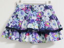〓アナスイミニ/ANNA SUI mini〓110cm キュロットスカート/キュロットパンツ/ショートパンツ 紺×マルチカラー 【中古】 子供服 キッズ kid...