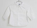 【SALE!】〓プチバトー/PETIT BATEAU〓81cm 長袖シャツ 白 袖2way【中古】 子供服 キッズ kids ベビー服 baby 男の子 女の子...