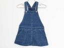 【SALE!】〓プチバトー/PETIT BATEAU〓95cm(36m) ジャンパースカート 紺 【中古】子供服 キッズ kids 女の子 春夏 onepi 1...