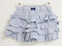 【SALE!】〓メゾピアノ/mezzo piano〓100cm キュロットスカート/キュロットパンツ/ショートパンツ 水色 【中古】子供服 キッズ kids 女...