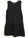 【SALE!】アニエスベー ジャンパースカート 135cm キッズ 女の子 黒 【中古】 〓