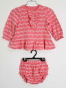 〓ケイトスペードニューヨーク/kate spade new york kids〓80cm 長袖チュニック×ブルマセット ピンク系【中古】子供服 キッズ kids...