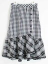 〓アナスイミニ/ANNA SUI mini〓135cm(L) ロングスカート ブラック×ホワイト【中古】子供服 キッズ kids 女の子 春秋 bottoms ...