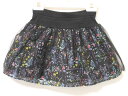 〓アナスイミニ/ANNA SUI mini〓100cm インナーパンツ付きスカート ブラック系 【中古】子供服 キッズ kids 女の子 春秋冬 bottoms 402042