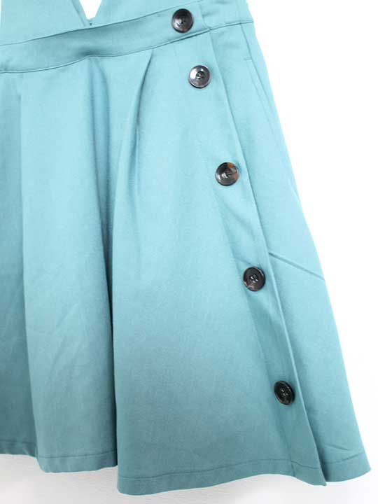 【SALE!】〓リンジィ/lindsay〓160cm ジャンパースカート グリーン 2way【中古】子供服 キッズ kids 女の子 ジュニア 春夏秋 bottoms 402042
