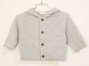 〓ベベ/bebe〓70cm-80cm ニットパーカー グレー【中古】子供服 キッズ kids ベビー服 baby 男の子 女の子 春秋 tops 322042