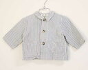 【SALE!】〓ボントン/BONTON〓75cm(12M) ジャケット 白×青【中古】 子供服 キッズ kids ベビー baby 男の子 女の子 春 otr ...