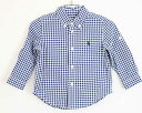 【SALE!】〓ラルフローレン/Ralph Lauren〓85cm 長袖シャツ 青×白 袖2way【中古】子供服 キッズ kids ベビー baby 男の子 女...