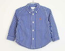 【SALE!】〓ラルフローレン/Ralph Lauren〓90cm 長袖シャツ 紺×白 【中古】子供服 キッズ kids ベビー baby 男の子 女の子 春秋...