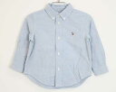 【SALE!】〓ラルフローレン/Ralph Lauren〓90cm 長袖シャツ 水色 【中古】子供服 キッズ kids ベビー baby 男の子 女の子 春秋 ...