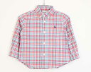 【SALE!】〓ラルフローレン/Ralph Lauren〓90cm 長袖シャツ 赤系 '21年製【中古】子供服 キッズ kids ベビー baby 男の子 女の...