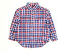 〓ラルフローレン/Ralph Lauren〓90cm 長袖シャツ 赤×紺【中古】子供服 キッズ kids ベビー baby 男の子 女の子 春秋冬 tops 5...