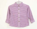 【SALE!】〓ファミリア/familiar〓90cm 長袖シャツ 紫×白 【中古】子供服 キッズ kids ベビー baby 女の子 春 tops 80304...