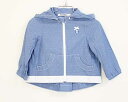 【SALE!】〓ファミリア/familiar〓90cm ジャンパー/ブルゾン/アウター/パーカー 白×青 【中古】子供服 キッズ kids ベビー baby 女...