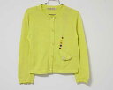 【SALE!】〓ファミリア/familiar〓120m カーディガン 黄緑【中古】 子供服 キッズ kids 女の子 春 513042