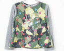 〓ディーゼルキッズ/DIESEL kids〓120cm 長袖Tシャツ/長袖カットソー/ロンT 迷彩柄 ぐれー 【中古】子供服 キッズ kids 女の子 春秋 t...
