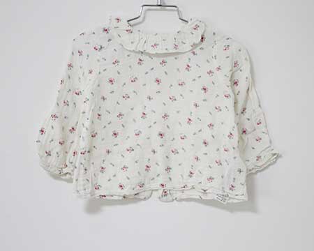 〓ボンポワン/BONPOINT〓98cm ブラウス/シャツ ホワイト×ピンク 【中古】 子供服 キッズ kids ベビー baby 女の子 春 tops 923042