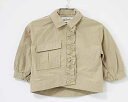 〓ラブアンドピースアンドマネー/Love&Peace&Mone/〓80-90cm シャツブルゾン ベージュ【中古】 子供服 キッズ kids ベビー baby ...