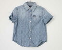 【夏SALE!】〓ラルフローレン/Ralph Lauren〓100cm 半袖シャツ 青 【中古】 子供服 キッズ kids 男の子 女の子 夏 tops 624042