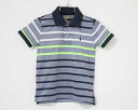 【夏SALE!】〓ラルフローレン/Ralph Lauren〓100cm 半袖ポロシャツ 紺×白×黄緑【中古】 子供服 キッズ kids 男の子 夏 tops 6...