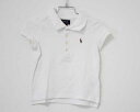 【夏SALE!】〓ラルフローレン/Ralph Lauren〓100cm 半袖ポロシャツ 白【中古】 子供服 キッズ kids 女の子 夏 tops 624042