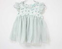 【夏SALE!】〓トッカ/TOCCA BAMBINI〓80cm ノースリーブワンピース 白×緑 【中古】子供服 キッズ kids ベビー baby 女の子 夏 onepi 415042(4)