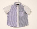 【夏SALE!】〓フィス/FITH〓90cm 半袖シャツ 白×紺【中古】 子供服 キッズ kids 男の子 女の子 ベビー baby 夏 tops 425042