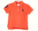 【夏SALE!】〓ラルフローレン/Ralph Lauren〓85cm 半袖ポロシャツ 赤【中古】 子供服 キッズ kids ベビー baby 女の子 男の子 夏...
