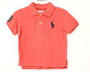 【夏SALE!】〓ラルフローレン/Ralph Lauren〓90cm 半袖ポロシャツ 赤【中古】 子供服 キッズ kids ベビー baby 女の子 男の子 夏...