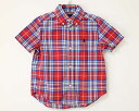 【夏SALE!】〓ラルフローレン/Ralph Lauren〓100cm 半袖シャツ 赤系【中古】 子供服 キッズ kids 女の子 男の子 夏 tops 135042