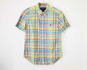 【夏SALE!】〓ラルフローレン/Ralph Lauren〓130cm 半袖シャツ 緑×黄【中古】 子供服 キッズ kids 男の子 女の子 夏 tops 706042