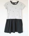 〓アニエスb/アニエスベー/agnes b. ENFANT〓135cm 半袖ワンピース 黒×灰色【中古】 子供服 キッズ kids 女の子 夏 onepi 516042(4)