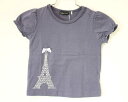 【夏SALE!】新品 未使用品〓ベベ/BeBe〓90cm 半袖Tシャツ/半袖カットソー 子供 紫 キッズ kids ベビー baby 男の子 女の子 夏 top...